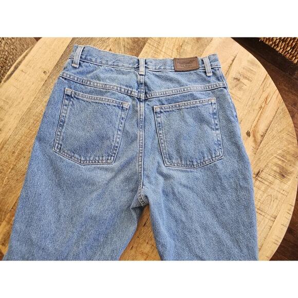 L.L. Bean Original Fit Relaxed Denim Jeans Women's 10 Petite Blue Vintage - Picture 3 of 9